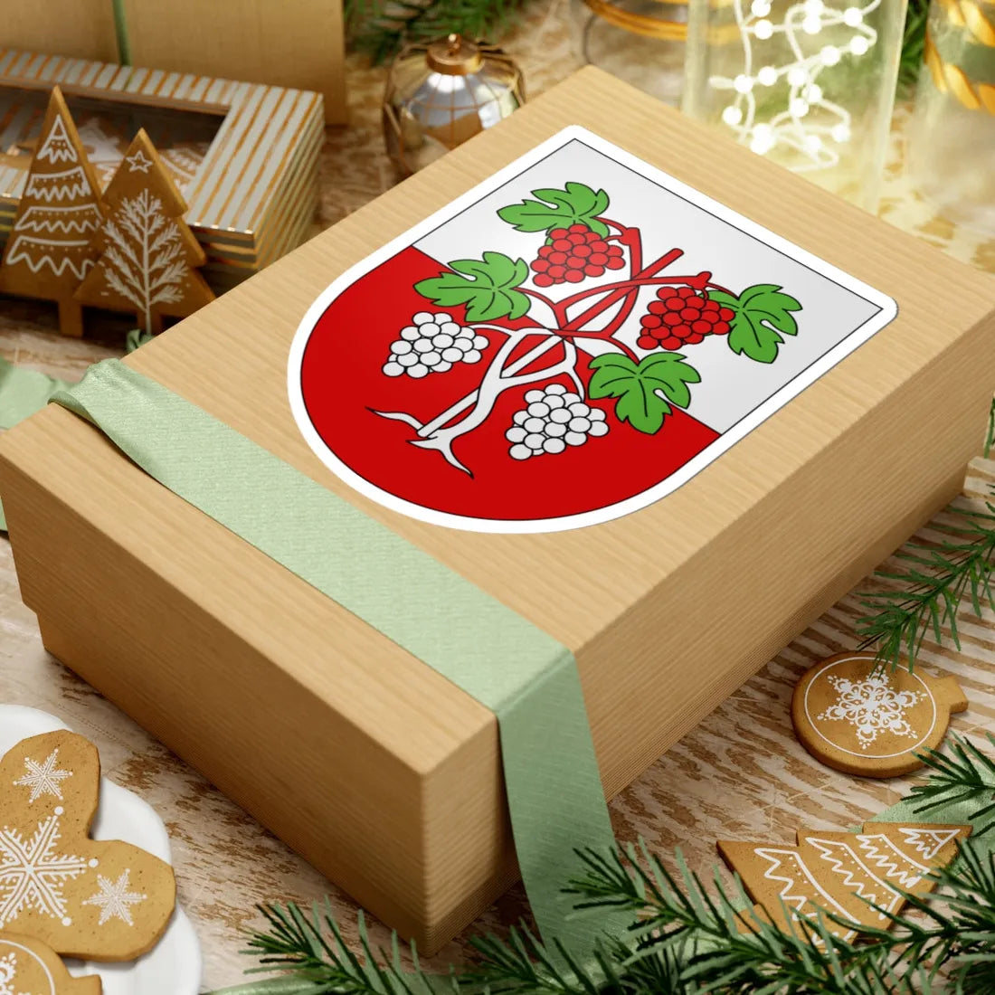 Villette-coat of arms (Switzerland) (Coat of Arms) STICKER Vinyl Kiss-Cut Decal - The Sticker Space