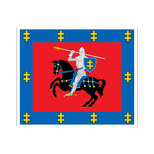 Vilnius County flag (Lithuania) STICKER Vinyl Kiss-Cut Decal 2 Inch White - The Sticker Space