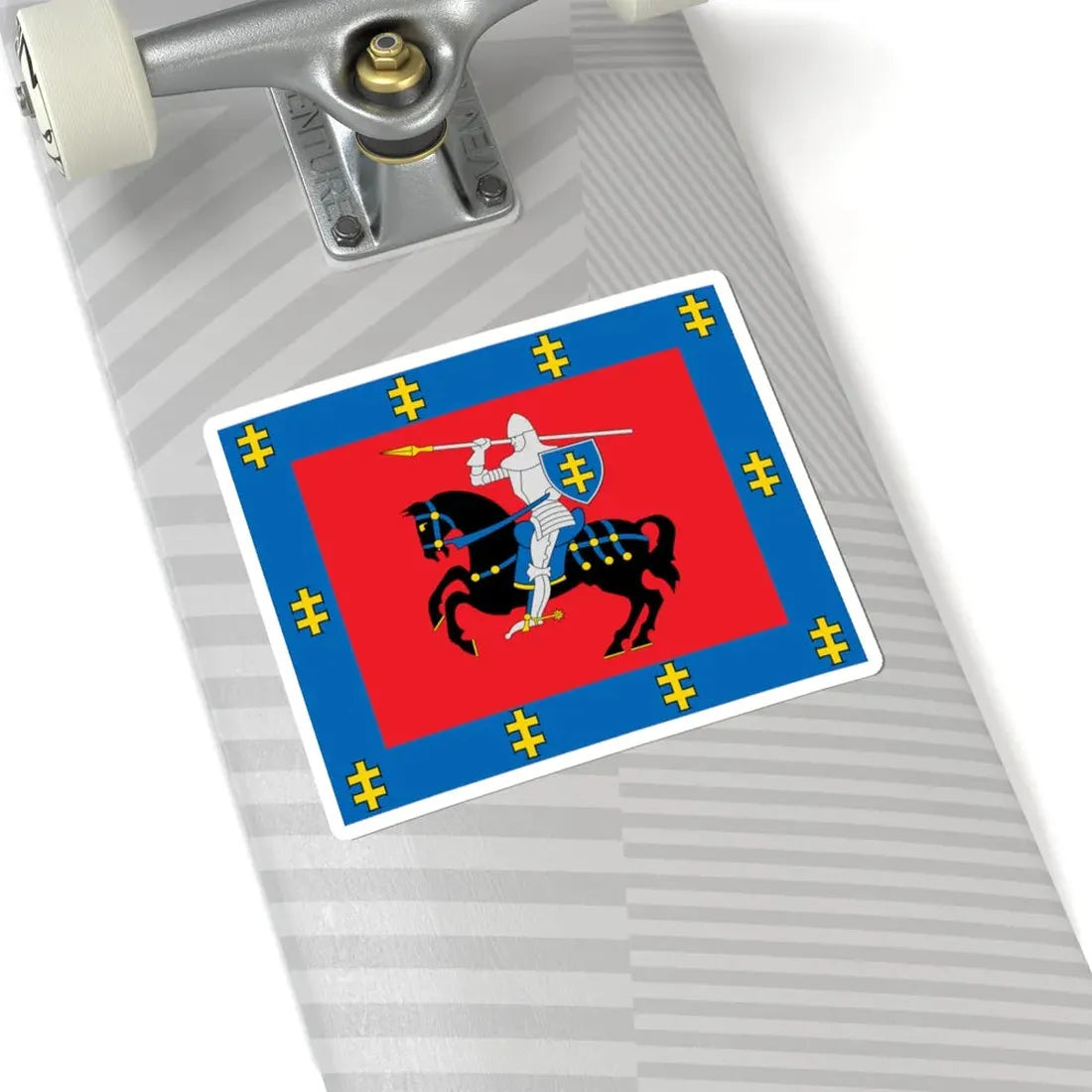 Vilnius County flag (Lithuania) STICKER Vinyl Kiss-Cut Decal - The Sticker Space