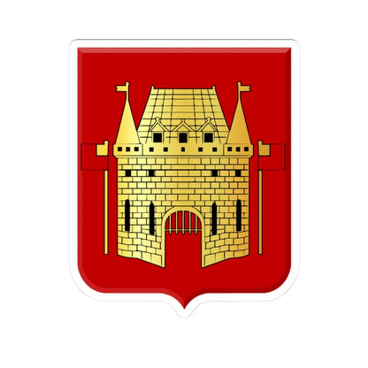 Vilvoorde wapen (Belgium) (Coat of Arms) STICKER Vinyl Kiss-Cut Decal 3 Inch White - The Sticker Space