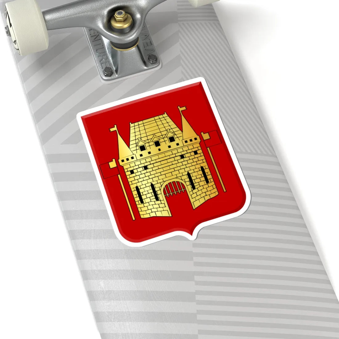Vilvoorde wapen (Belgium) (Coat of Arms) STICKER Vinyl Kiss-Cut Decal - The Sticker Space