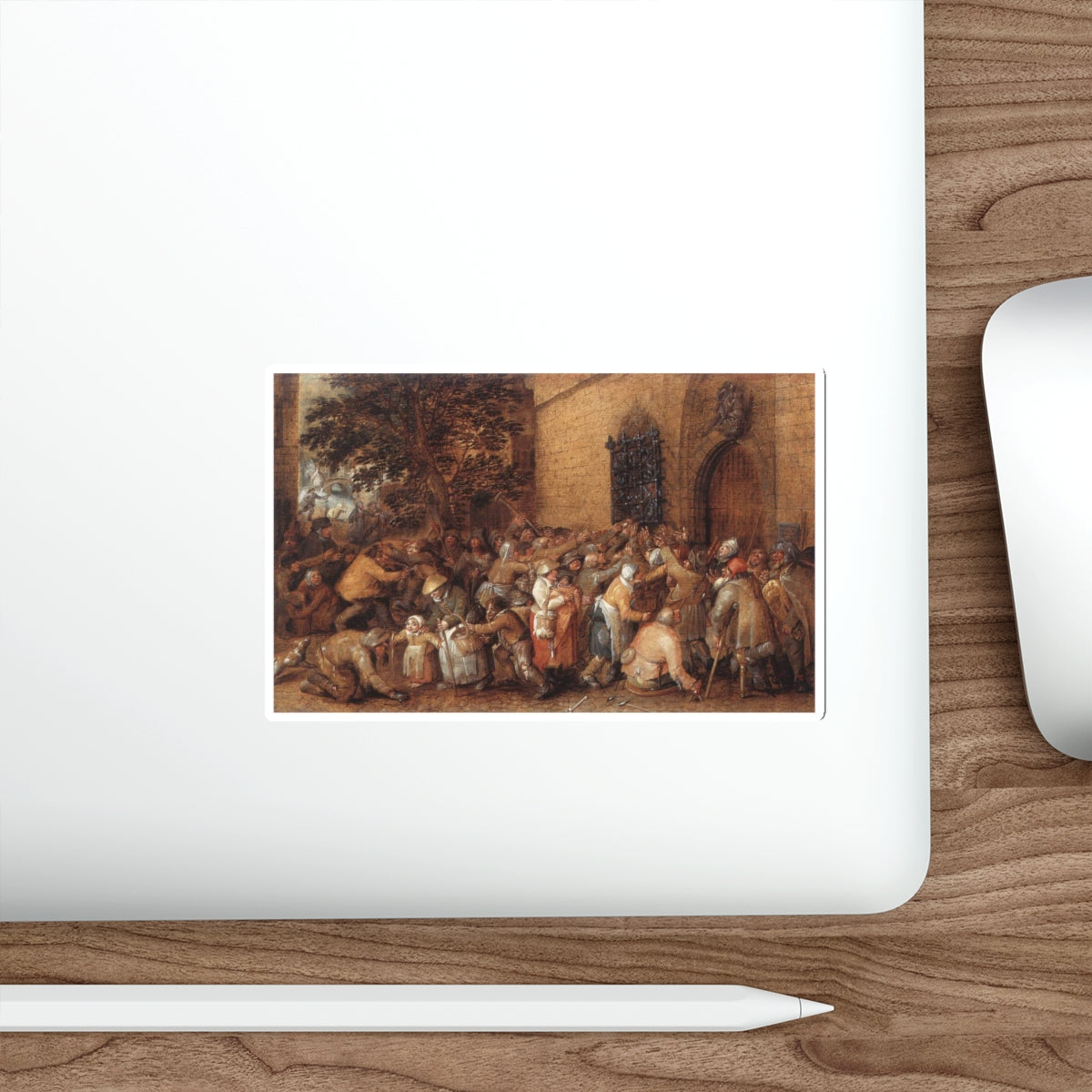 VINCKBOONS, David - Distribution of Loaves to the Poor (Artwork) STICKER Vinyl Die-Cut Decal-The Sticker Space