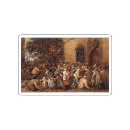 VINCKBOONS, David - Distribution of Loaves to the Poor (Artwork) STICKER Vinyl Die-Cut Decal-White-The Sticker Space