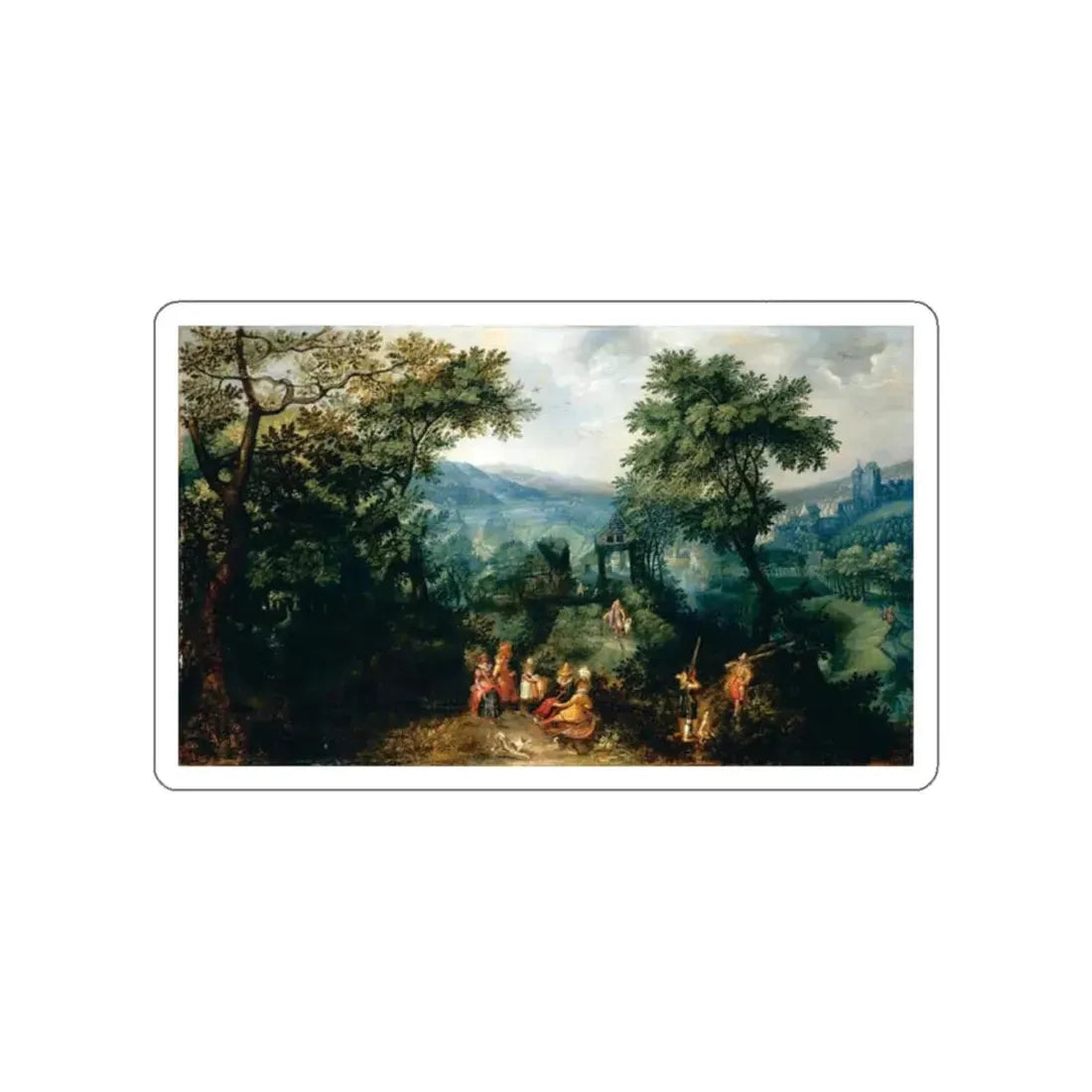 VINCKBOONS, David - Extensive Landscape (Artwork) STICKER Vinyl Die-Cut Decal White Die-Cut 2 Inch - The Sticker Space