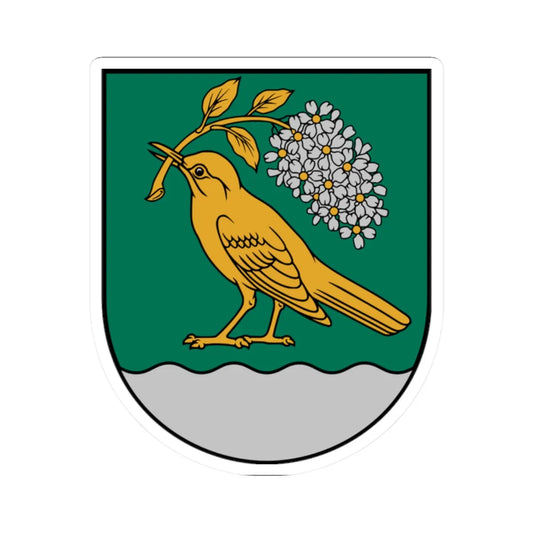 Viļānu novads COA (Latvia) (Coat of Arms) STICKER Vinyl Kiss-Cut Decal 2 Inch White - The Sticker Space