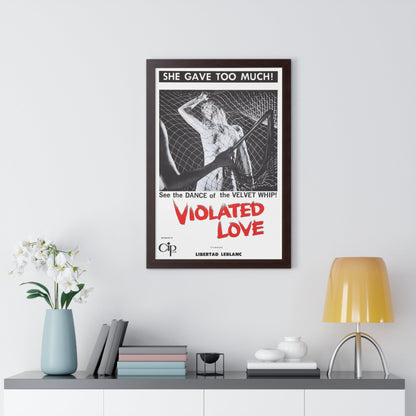 VIOLATED LOVE 1963 - Framed Movie Poster-The Sticker Space