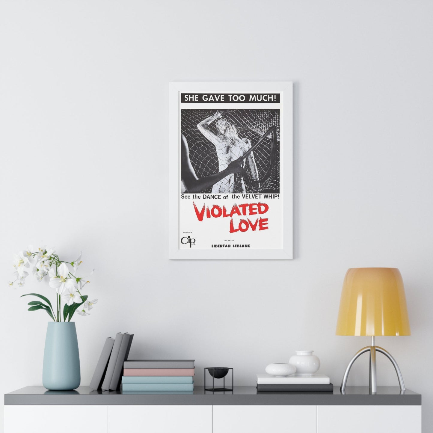 VIOLATED LOVE 1963 - Framed Movie Poster-The Sticker Space