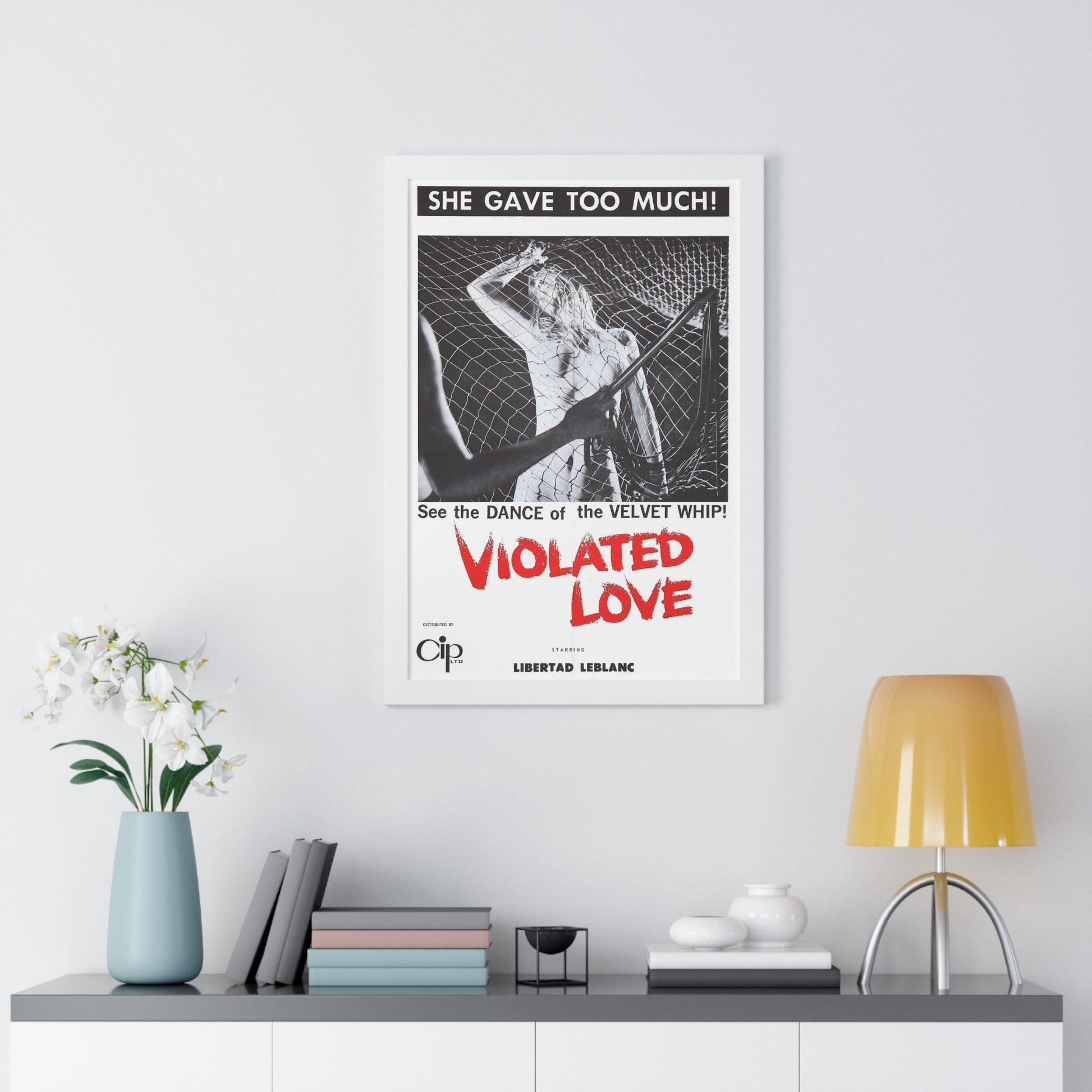 VIOLATED LOVE 1963 - Framed Movie Poster-The Sticker Space