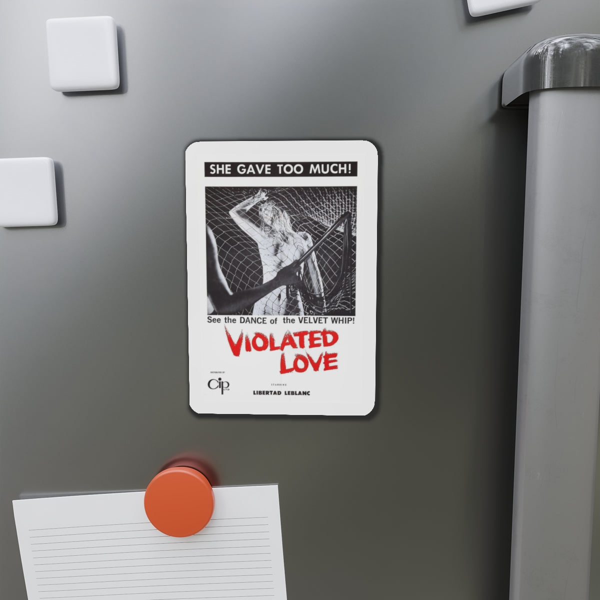 VIOLATED LOVE 1963 Movie Poster - Refrigerator Magnet