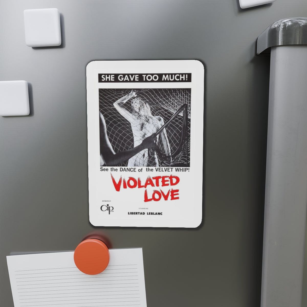 VIOLATED LOVE 1963 Movie Poster - Refrigerator Magnet