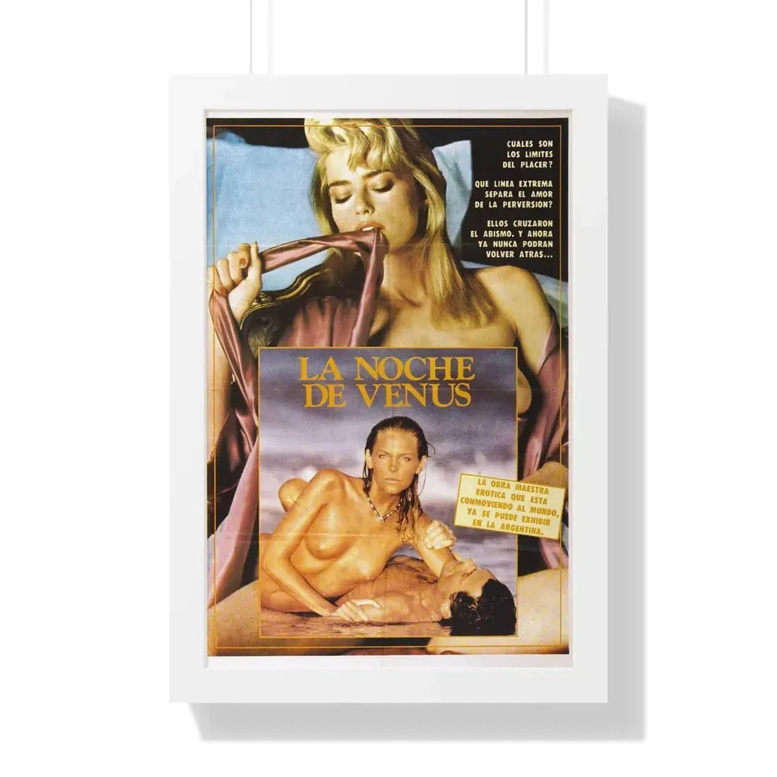 VIOLENCE AND FLESH 1981 - Framed Movie Poster 16″ x 24″ White - The Sticker Space