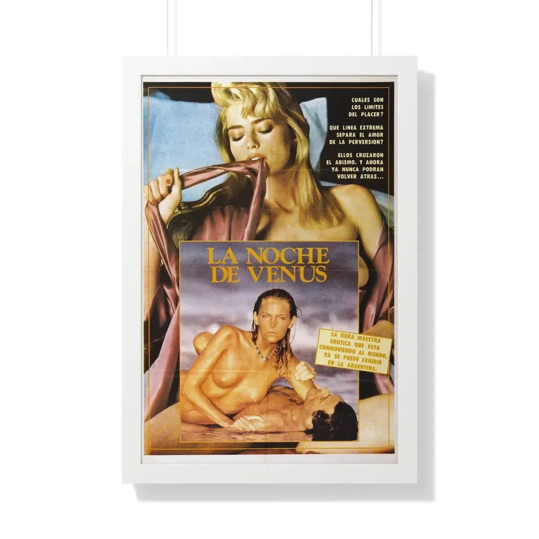 VIOLENCE AND FLESH 1981 - Framed Movie Poster 20" x 30" White - The Sticker Space