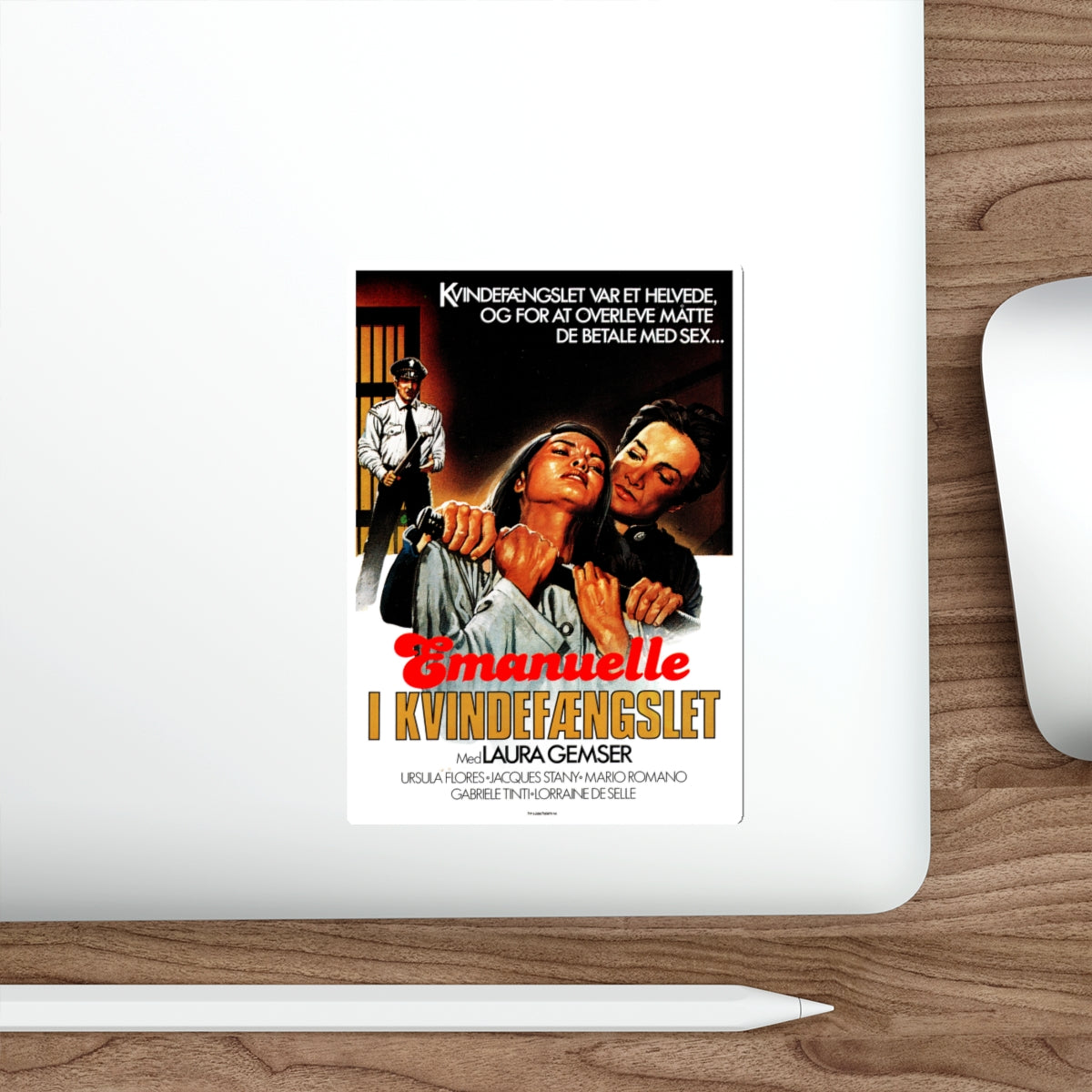 VIOLENCE IN A WOMEN'S PRISON (DANISH) 1982 Movie Poster STICKER Vinyl Die-Cut Decal-The Sticker Space