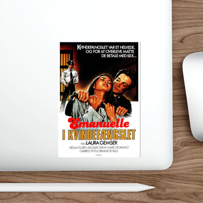 VIOLENCE IN A WOMEN'S PRISON (DANISH) 1982 Movie Poster STICKER Vinyl Die-Cut Decal-The Sticker Space