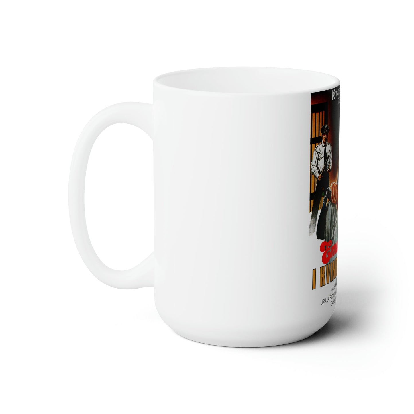 VIOLENCE IN A WOMEN'S PRISON (DANISH) 1982 Movie Poster - White Coffee Cup 15oz-15oz-The Sticker Space