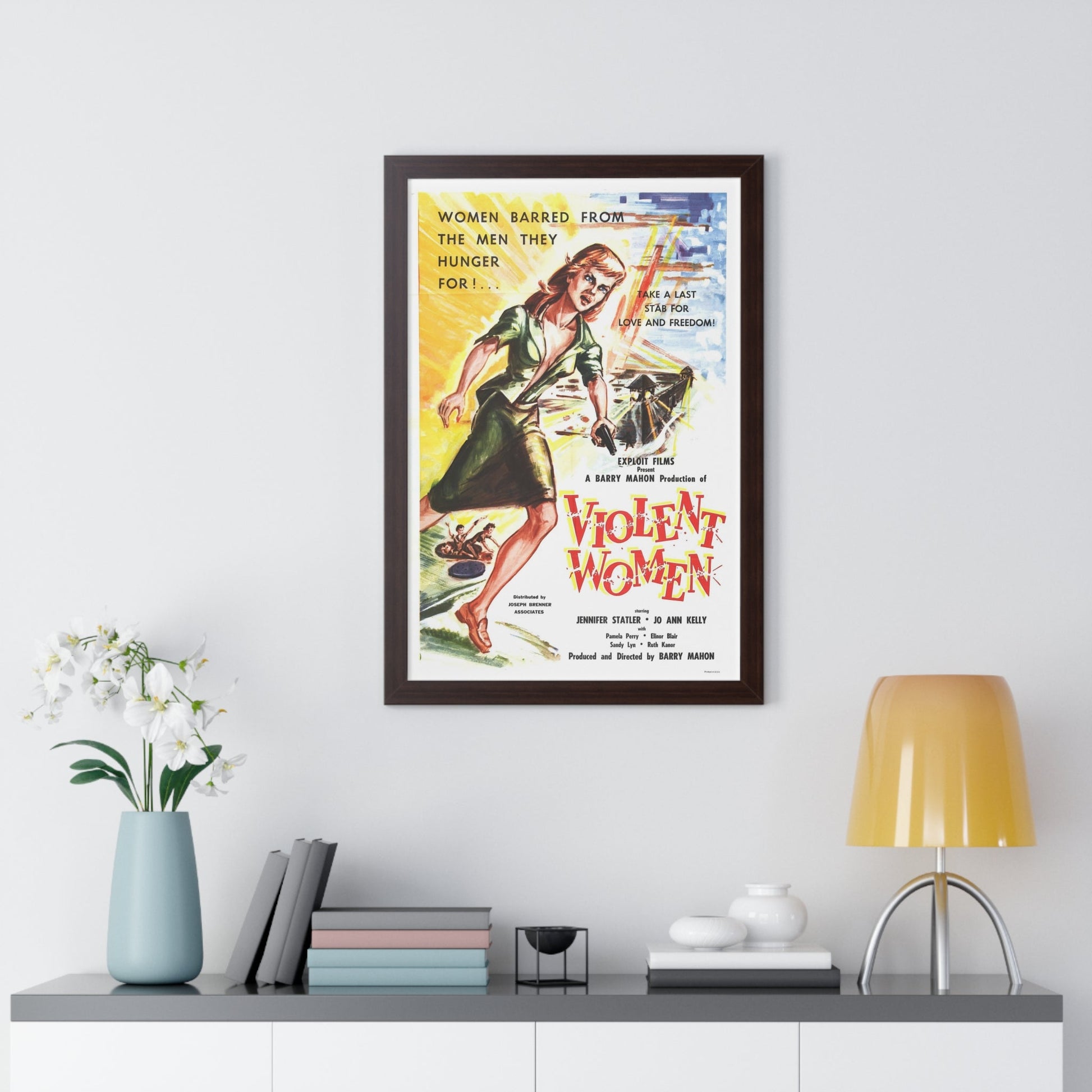 VIOLENT WOMEN 1959 - Framed Movie Poster-The Sticker Space