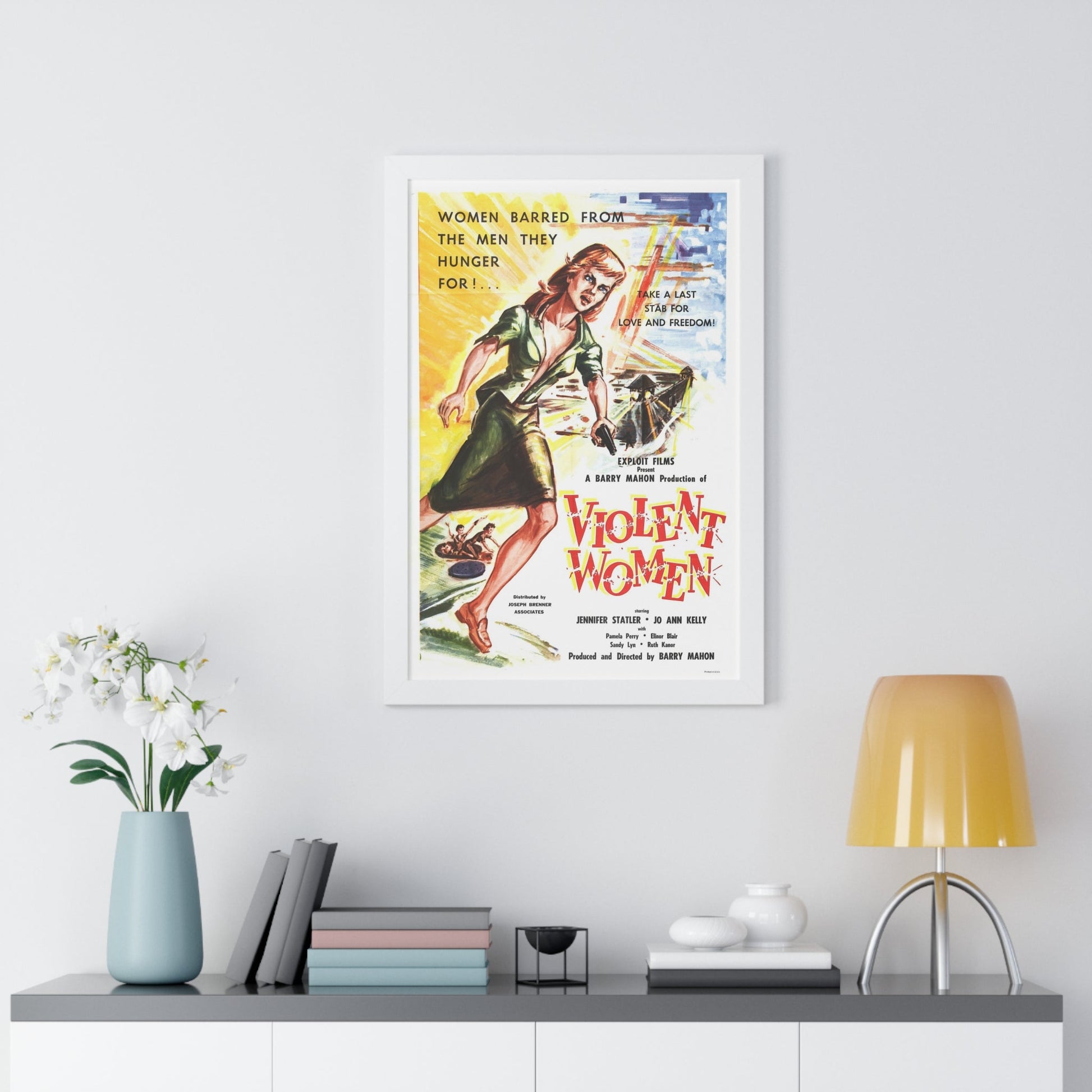 VIOLENT WOMEN 1959 - Framed Movie Poster-The Sticker Space