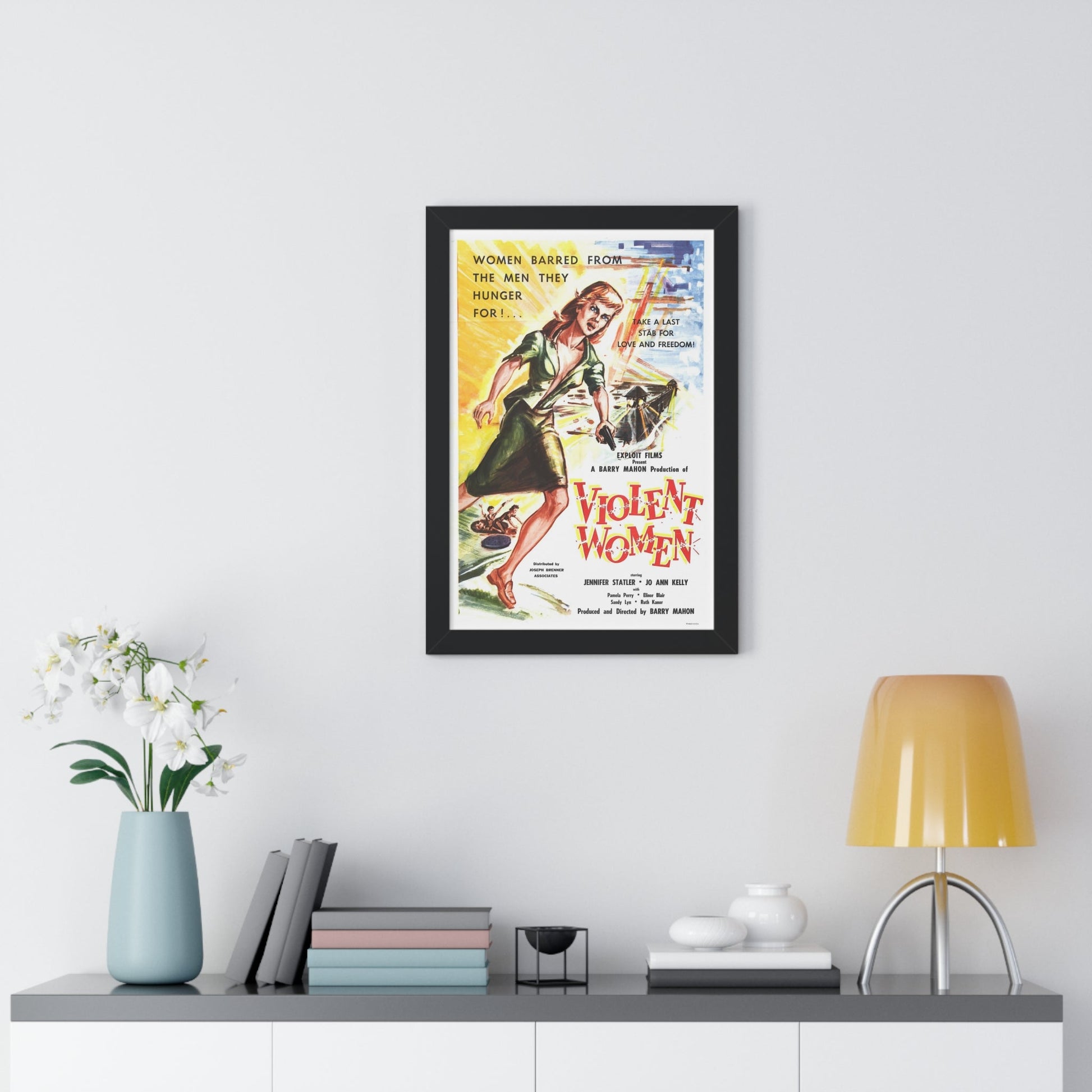 VIOLENT WOMEN 1959 - Framed Movie Poster-The Sticker Space