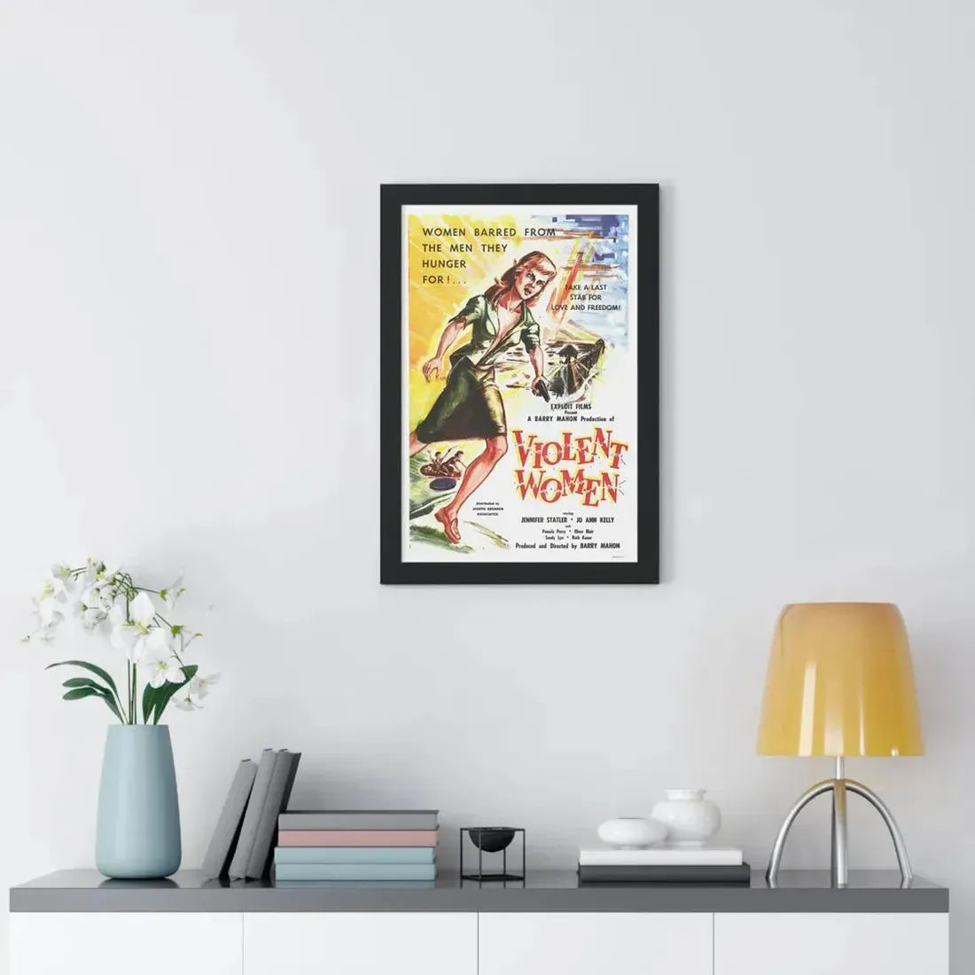 VIOLENT WOMEN 1959 - Framed Movie Poster - The Sticker Space