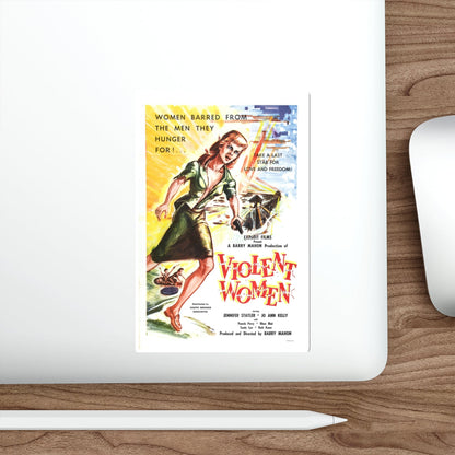 VIOLENT WOMEN 1959 Movie Poster STICKER Vinyl Die-Cut Decal-The Sticker Space