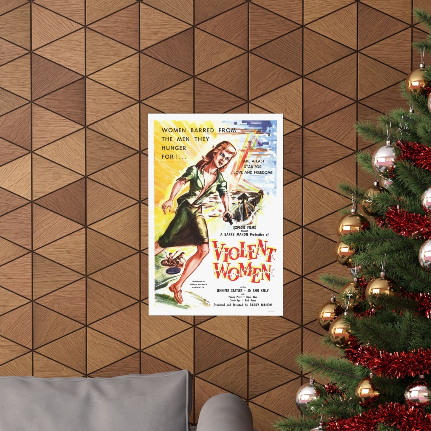 VIOLENT WOMEN 1959 - Paper Movie Poster-The Sticker Space