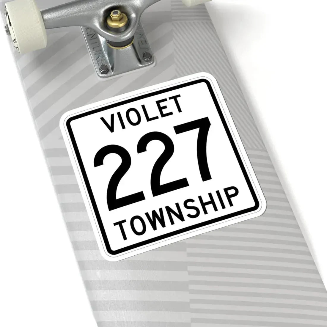 Violet Township Route 227 Fairfield County Ohio (Ohio) (Road Sign) STICKER Vinyl Kiss-Cut Decal - The Sticker Space