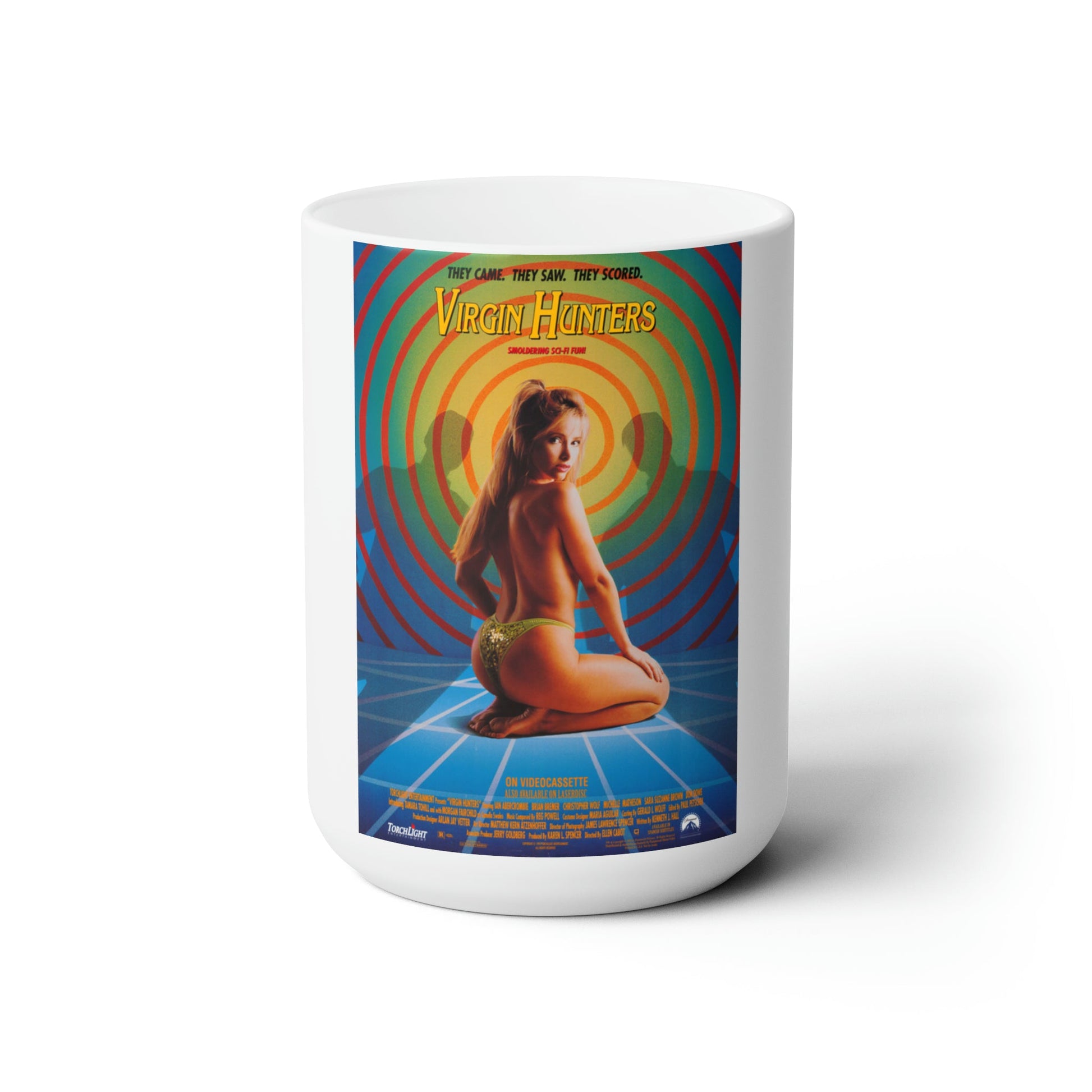 VIRGIN HUNTERS 1994 Movie Poster - White Coffee Cup 15oz-15oz-The Sticker Space