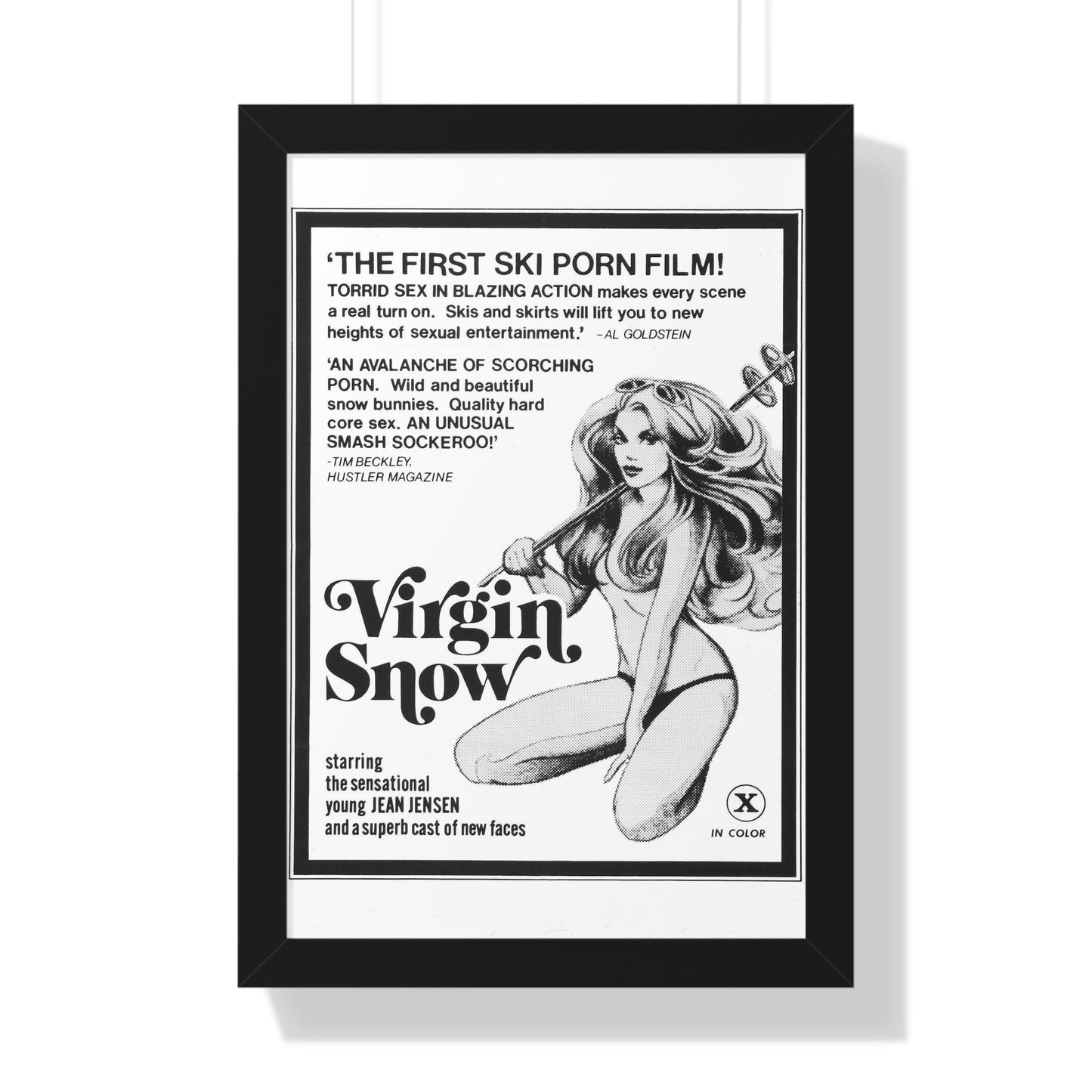 VIRGIN SNOW 1976 - Framed Movie Poster-16″ x 24″-The Sticker Space