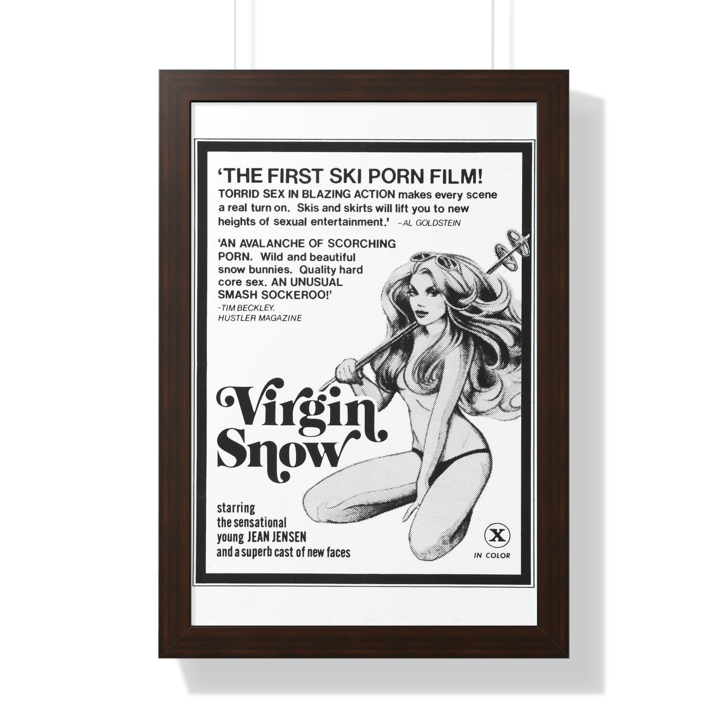 VIRGIN SNOW 1976 - Framed Movie Poster-16″ x 24″-The Sticker Space