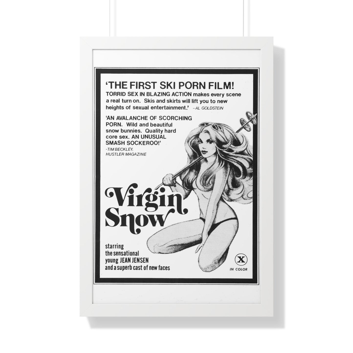 VIRGIN SNOW 1976 - Framed Movie Poster-20" x 30"-The Sticker Space