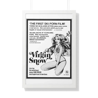 VIRGIN SNOW 1976 - Framed Movie Poster 20" x 30" White - The Sticker Space