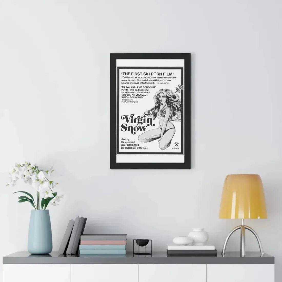 VIRGIN SNOW 1976 - Framed Movie Poster - The Sticker Space