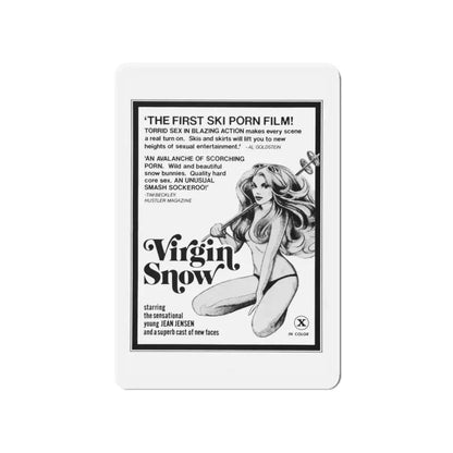 VIRGIN SNOW 1976 Movie Poster - Refrigerator Magnet 4 Inch Die-Cut - The Sticker Space