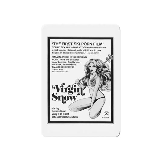 VIRGIN SNOW 1976 Movie Poster - Refrigerator Magnet 6 Inch Die-Cut - The Sticker Space