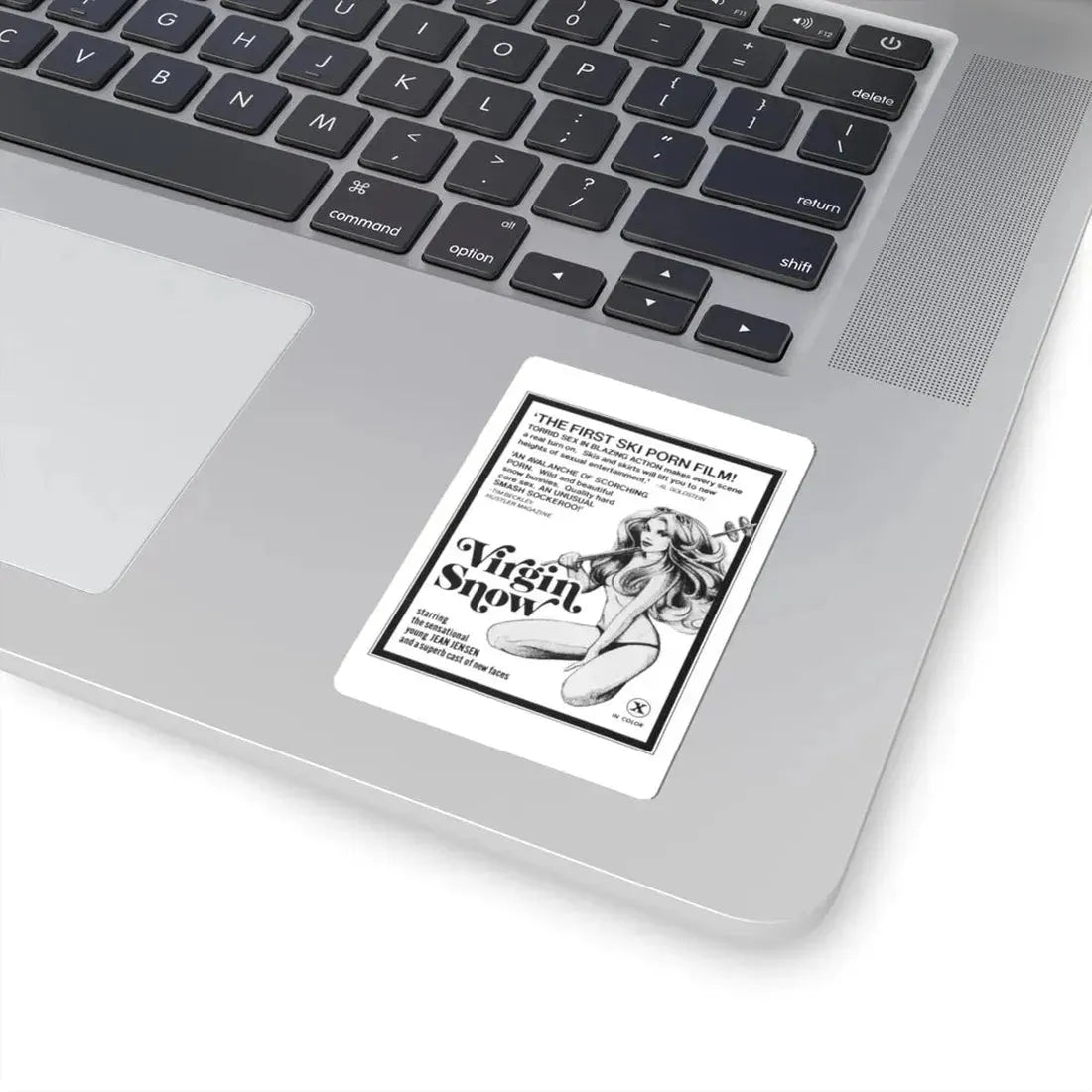 VIRGIN SNOW 1976 Movie Poster - STICKER Vinyl Kiss-Cut Decal - The Sticker Space