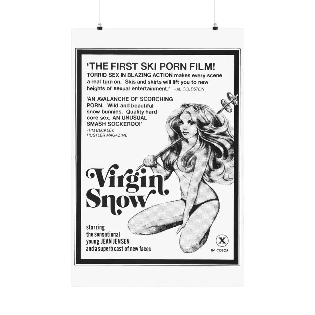 VIRGIN SNOW 1976 - Paper Movie Poster 24″ x 36″ Matte - The Sticker Space