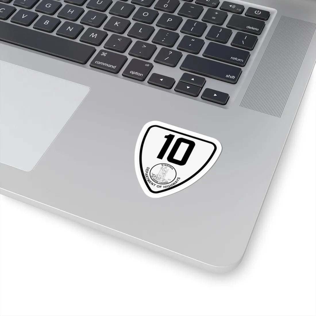 Virginia 10 1924 (Virginia) (Road Sign) STICKER Vinyl Kiss-Cut Decal - The Sticker Space