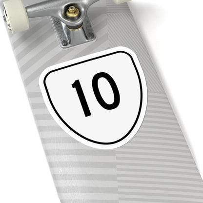 Virginia 10 1956 (Virginia) (Road Sign) STICKER Vinyl Kiss-Cut Decal - The Sticker Space