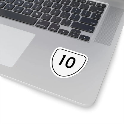 Virginia 10 1956 (Virginia) (Road Sign) STICKER Vinyl Kiss-Cut Decal - The Sticker Space