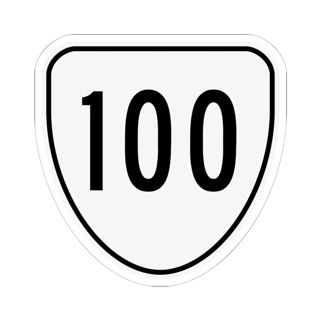 Virginia 100 1956 (Virginia) (Road Sign) STICKER Vinyl Kiss-Cut Decal 6 Inch White - The Sticker Space