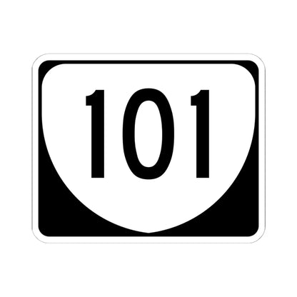 Virginia 101 (Virginia) (Road Sign) STICKER Vinyl Kiss-Cut Decal 6 Inch White - The Sticker Space