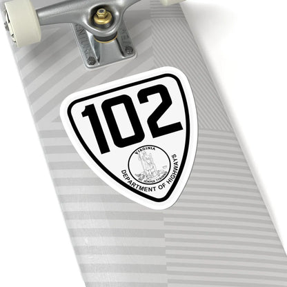 Virginia 102 1924 (Virginia) (Road Sign) STICKER Vinyl Kiss-Cut Decal - The Sticker Space