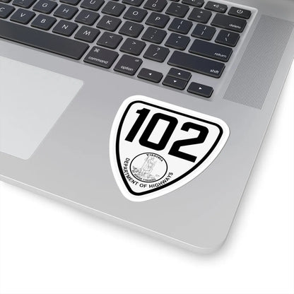 Virginia 102 1924 (Virginia) (Road Sign) STICKER Vinyl Kiss-Cut Decal - The Sticker Space