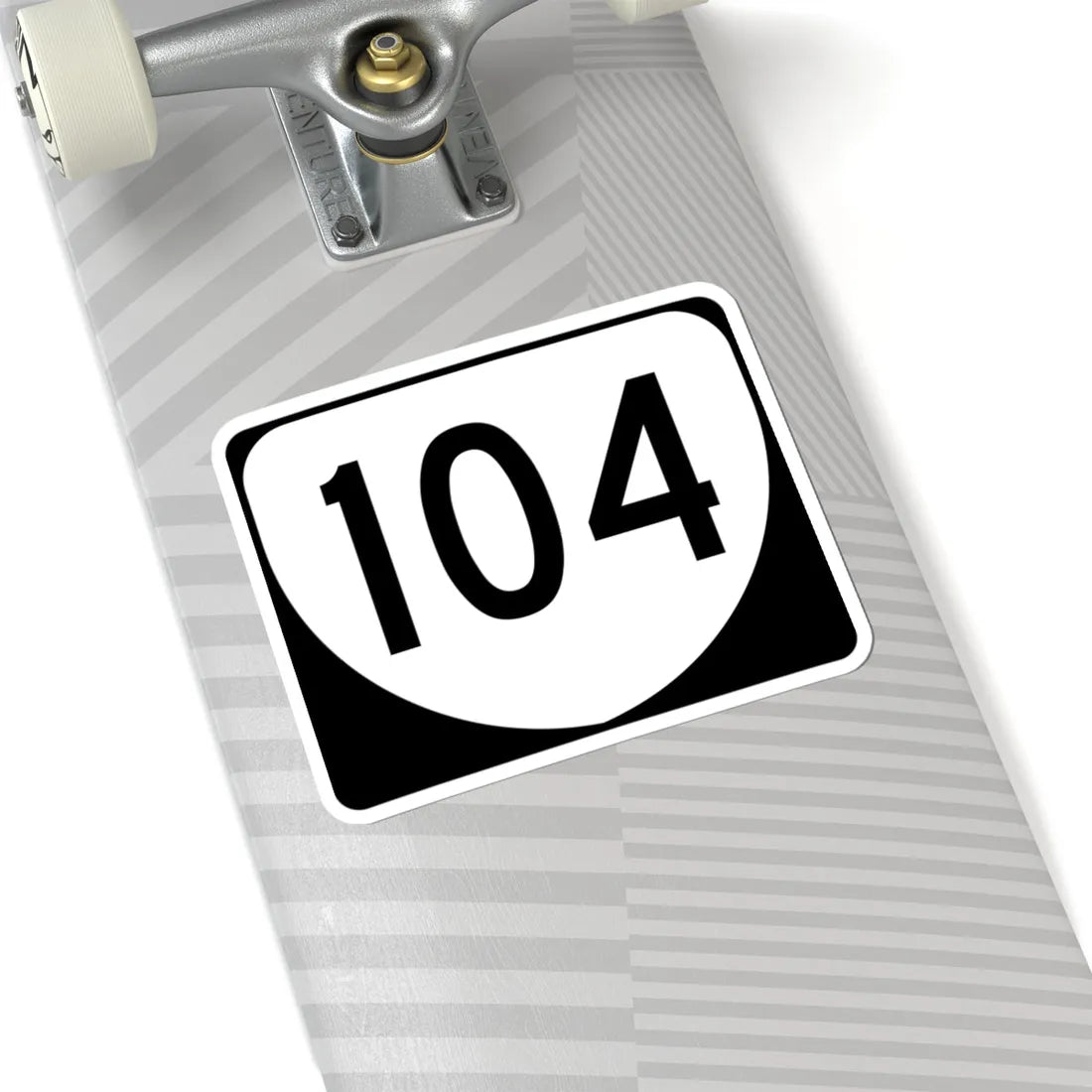 Virginia 104 (Virginia) (Road Sign) STICKER Vinyl Kiss-Cut Decal - The Sticker Space