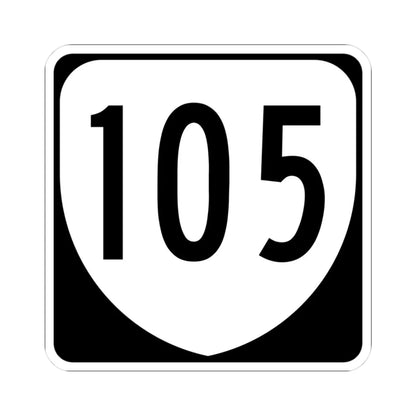 Virginia 105 1980 (Virginia) (Road Sign) STICKER Vinyl Kiss-Cut Decal 3 Inch White - The Sticker Space