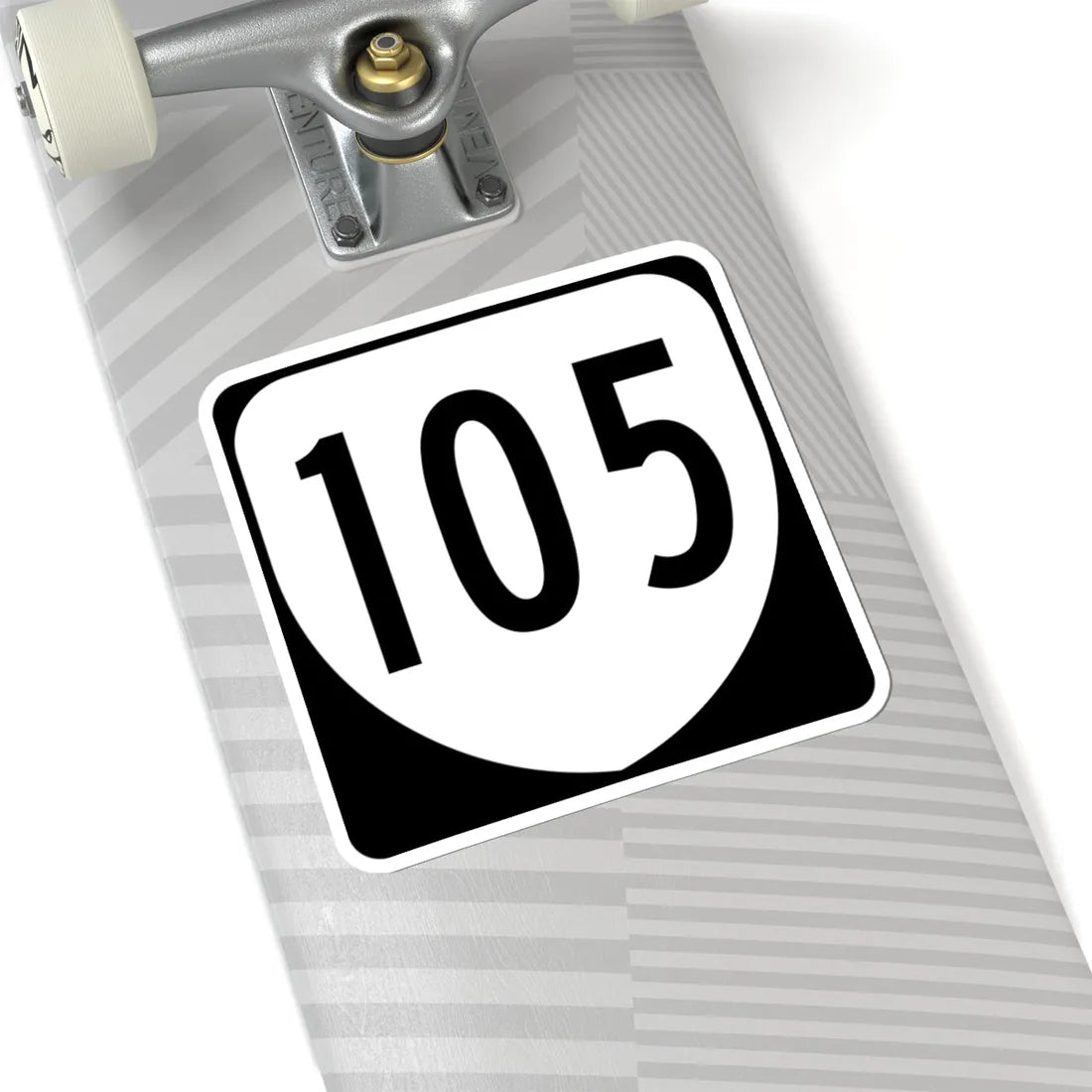 Virginia 105 1980 (Virginia) (Road Sign) STICKER Vinyl Kiss-Cut Decal - The Sticker Space