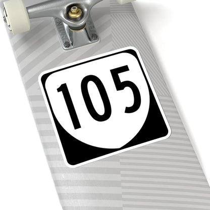 Virginia 105 1980 (Virginia) (Road Sign) STICKER Vinyl Kiss-Cut Decal - The Sticker Space
