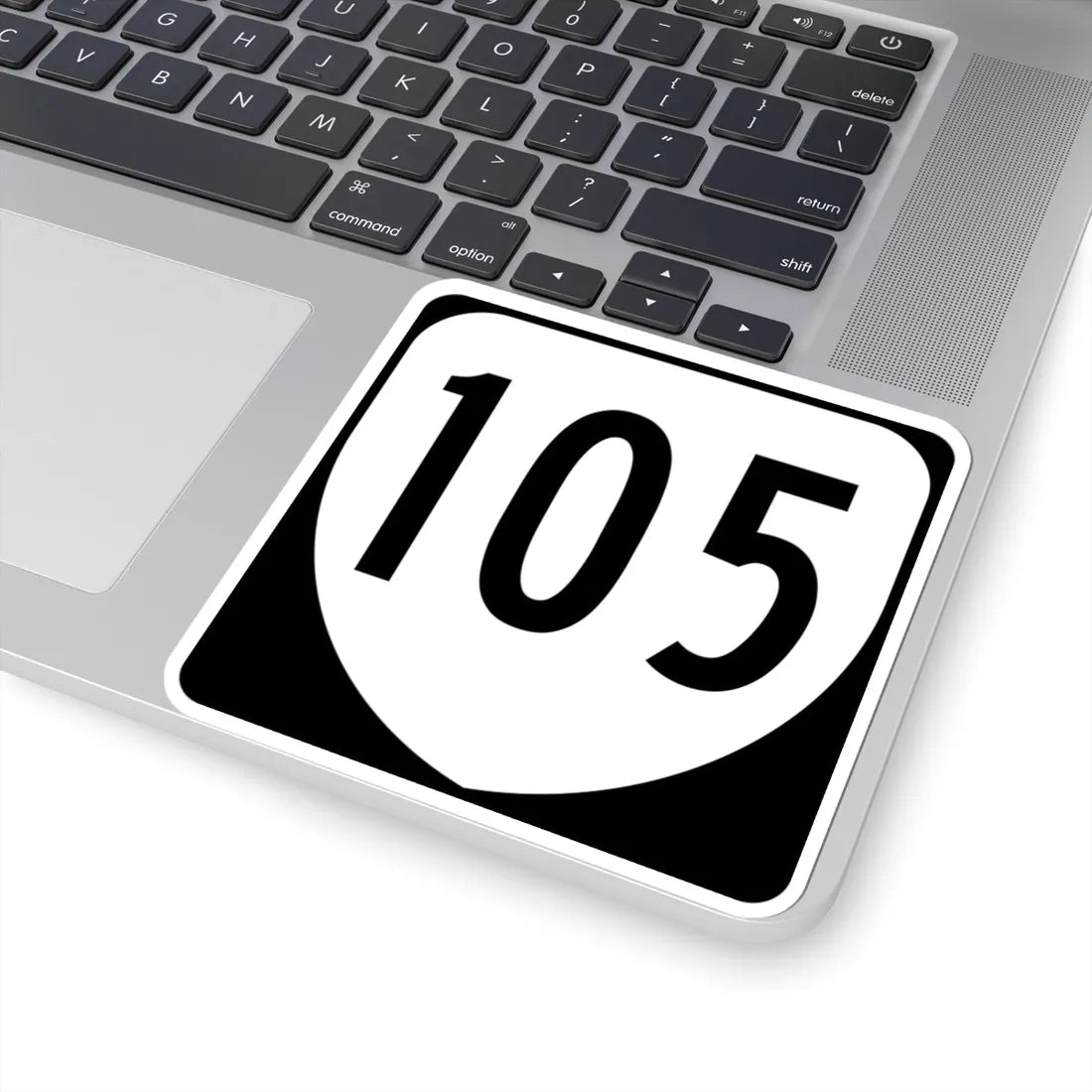 Virginia 105 1980 (Virginia) (Road Sign) STICKER Vinyl Kiss-Cut Decal - The Sticker Space