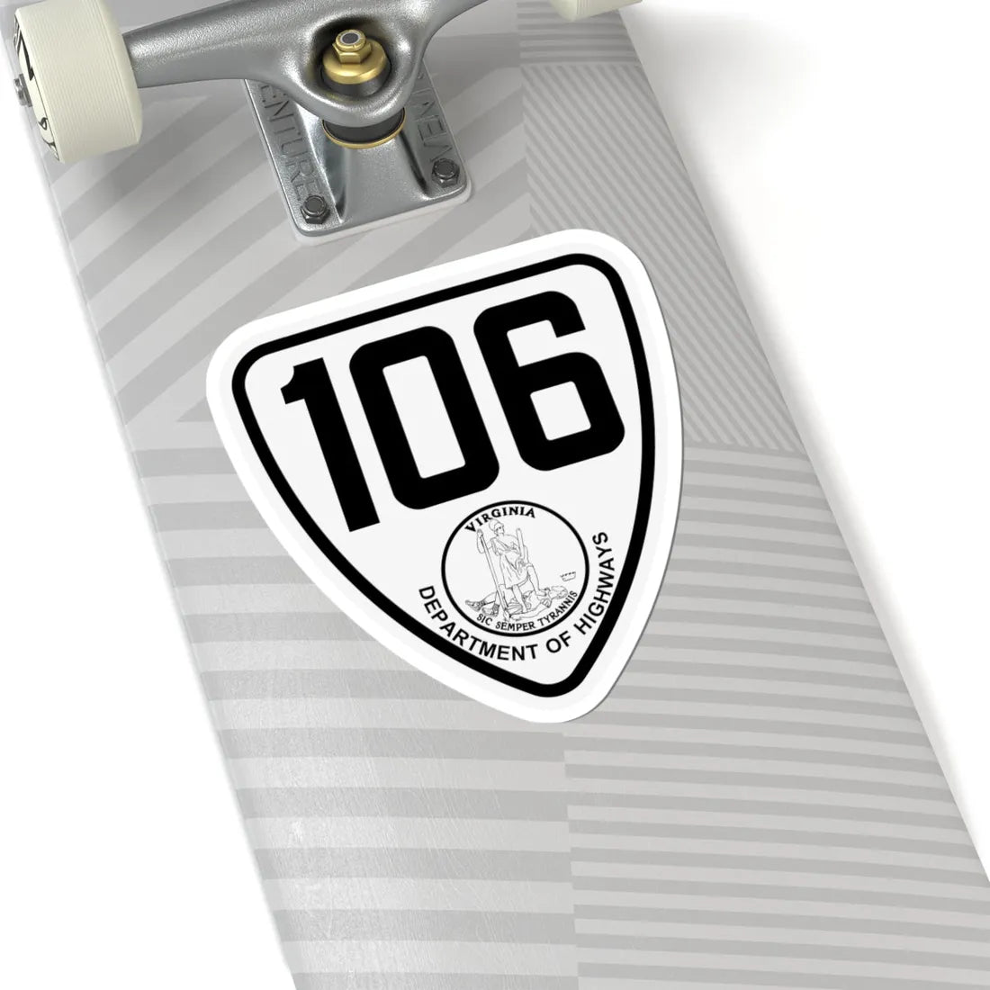 Virginia 106 1924 (Virginia) (Road Sign) STICKER Vinyl Kiss-Cut Decal - The Sticker Space