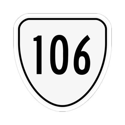 Virginia 106 1956 (Virginia) (Road Sign) STICKER Vinyl Kiss-Cut Decal 6 Inch White - The Sticker Space